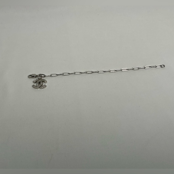 Chanel Silver Bracelet paperclip chain - Picture 7 of 10